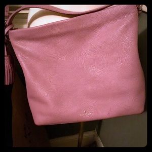 Kate Spade Mauve hobo with cross body strap